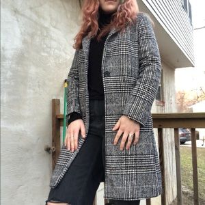 Plaid Peacoat